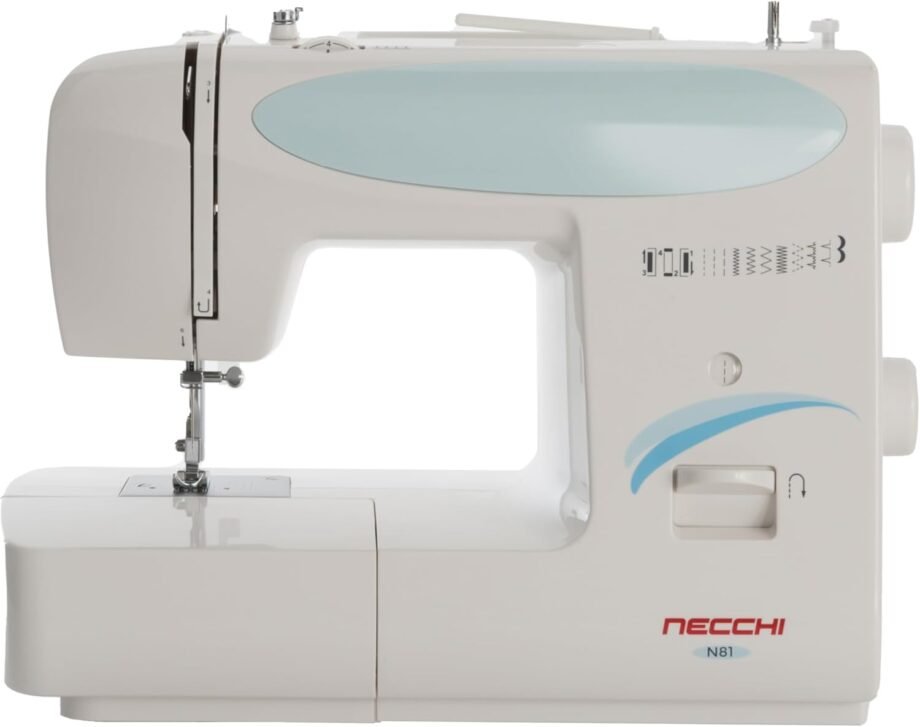 Necchi N81 Macchina per Cucire, Interno in pressofusione in Alluminio, scocca in ABS